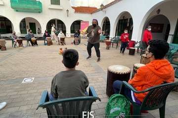 Taller de percusión africana en la Casa de la Juventud de Telde/Francisco Javier Santana.